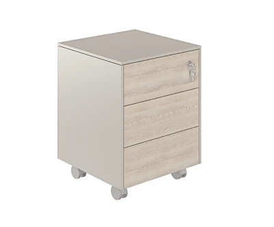 Тумба мобильная обвязка GS, фасады YN/ NZ-0224.GS.YN/ 449х450х620 обвязка GS, фасады YN