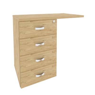 Тумба приставная универсальная л/пр Оникс/Onix Тиквуд светлый O.TPU-4 842*460*750