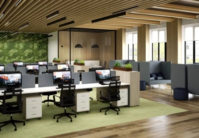 Офисная мебель для персонала Sigma Дуб светлый