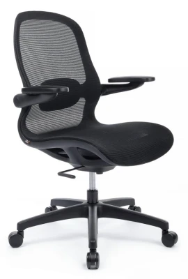 Кресло для персонала Riva Design Миллер / Miller YSJ-300 черная сетка