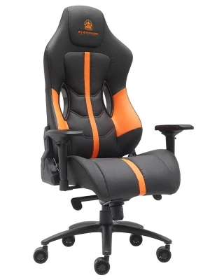 Геймерское кресло Everprof Ягуар / Jaguar EP Jaguar PU Orange/Black оранжевая экокожа, черная экокожа