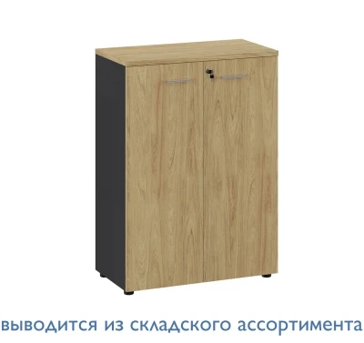 Флекс/Flex Шкаф средний 21 ГИКОРИ/ГРАФИТ