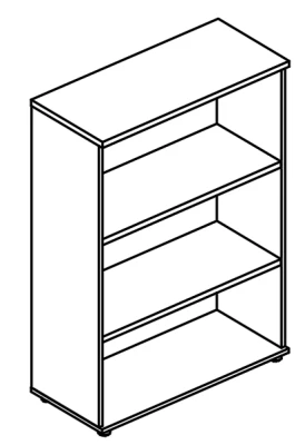 Стеллаж средний (топ ДСП) мокко премиум / мокко премиум Alta/Alta MT/Alta ML,Альта/Альта МТ/Альта МЛ размер: 902x402x1274