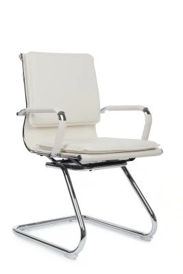 Конференц-кресло Riva Hugo RCH 6003-3E белая экокожа