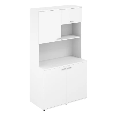  Офисная мини-кухня, 1200х600х2135 / SG.1001.WH.WH /  корпус: белый, фасады: белый