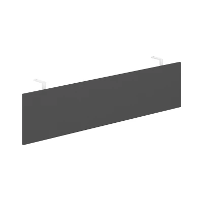 Передняя панель 1510x350x18 мм для стола 1800 на опорной тумбе с комплектом креплений/ AG.010.AN.WH/ цвет: антрацит; кронштейны: белый;