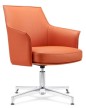 Конференц-кресло Riva Design Chair Rosso-ST C1918 оранжевая кожа