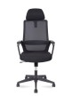 Кресло для персонала Norden Pino black H6256 black черная сетка, черная ткань - 1