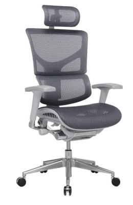 Кресло для руководителя Expert SAIL серая сетка HSAM01-G-GY