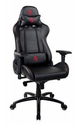 Геймерское кресло Arozzi Verona Signature Black PU - Red Logo